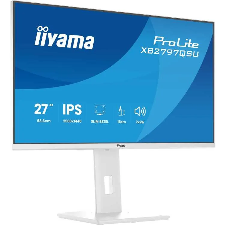 Iiyama ProLite XB2797QSU-W1 monitor wit, foto 2