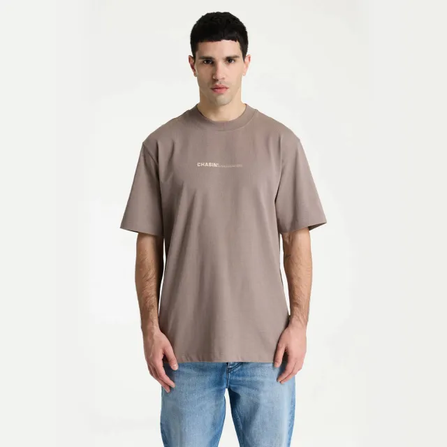 CHASIN' oversized T-shirt met backprint - driftwood