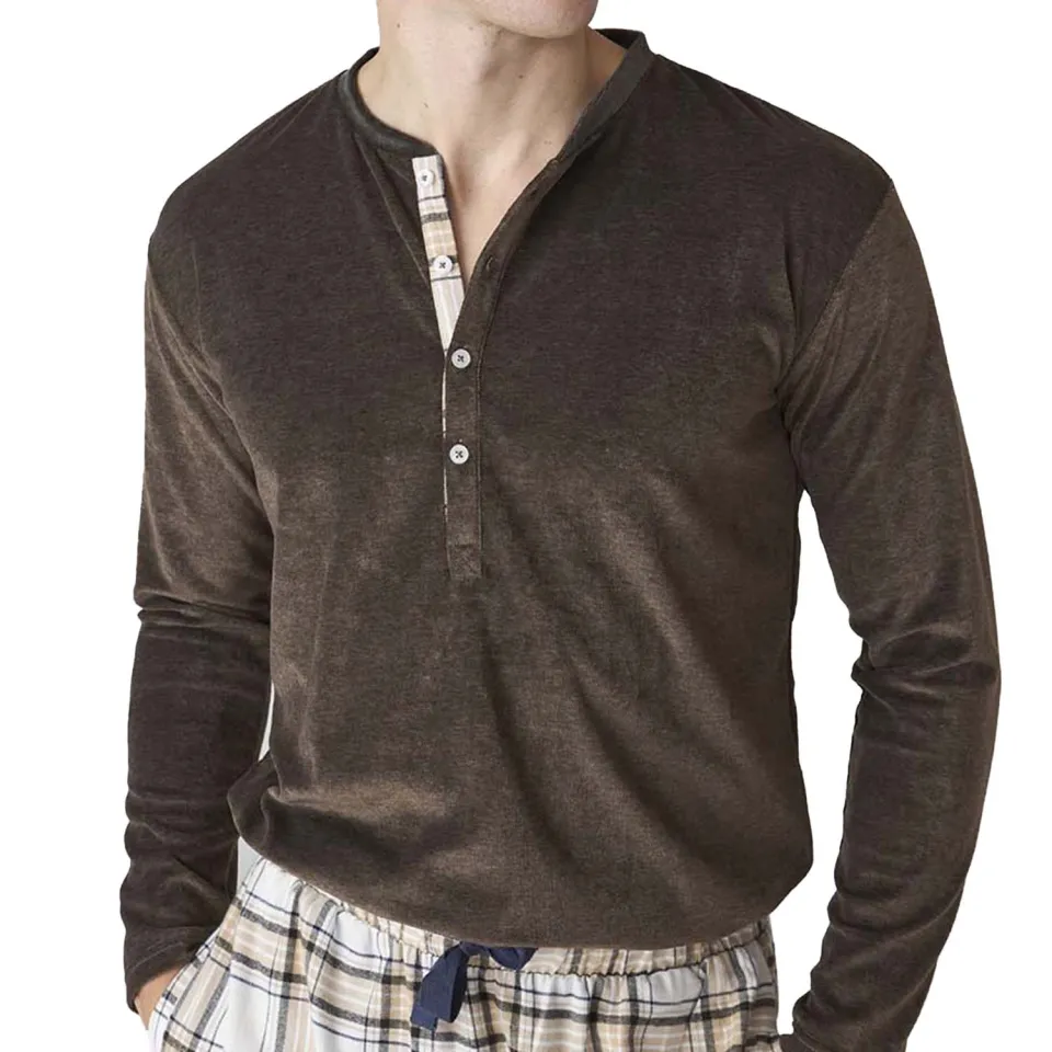 J&J Brothers JJBFP5202 pyjamaset bruin, foto 2