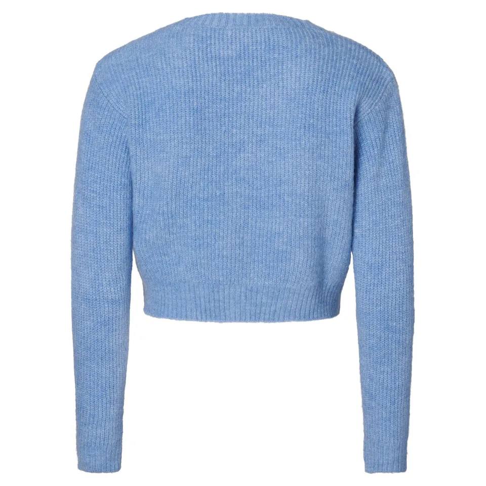 Noppies maternity zwangerschaps cropped trui blauw gebreid, foto 3