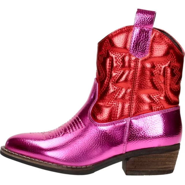 Sub55 western enkellaarsje roze