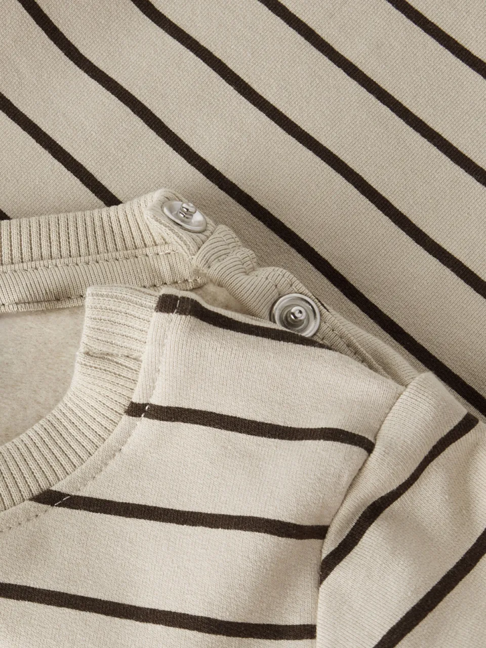 NAME IT BABY gestreepte sweater - beige Streep, foto 4