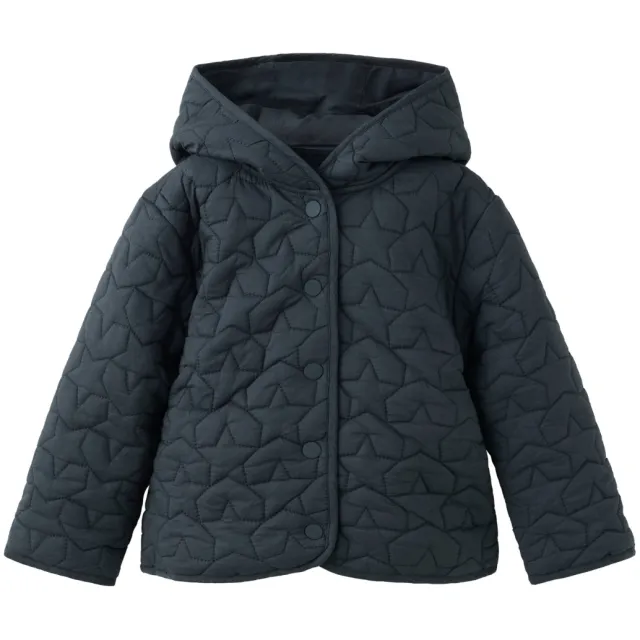 Mango Kids quilted tussenjas marineblauw