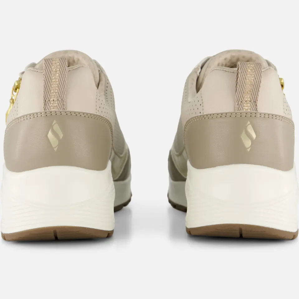 Skechers Uno Metallic Sliders sneakers beige, foto 5