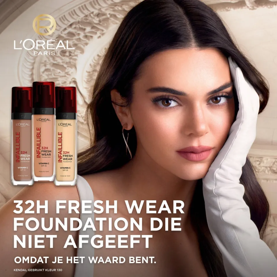 L'oréal Paris Infaillible 32H Fresh Wear foundation - SPF25 - 140 Cool Rosé, foto 2