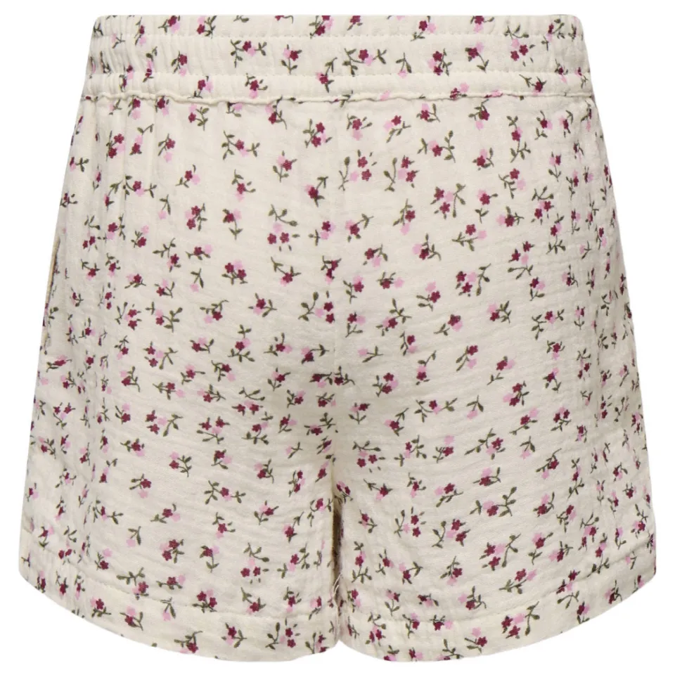 Only Mini gebloemde casual short ecru, foto 6