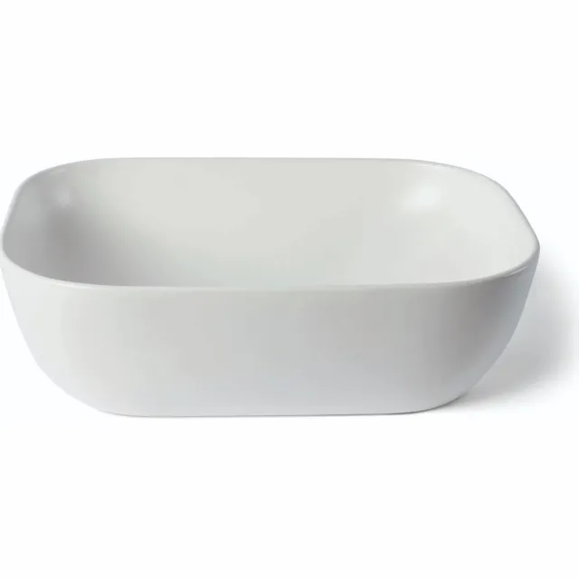 Waskom Luca Sanitair Ceramics Rechthoekig 45,5x45,5x13,5 Keramiek Mat Wit