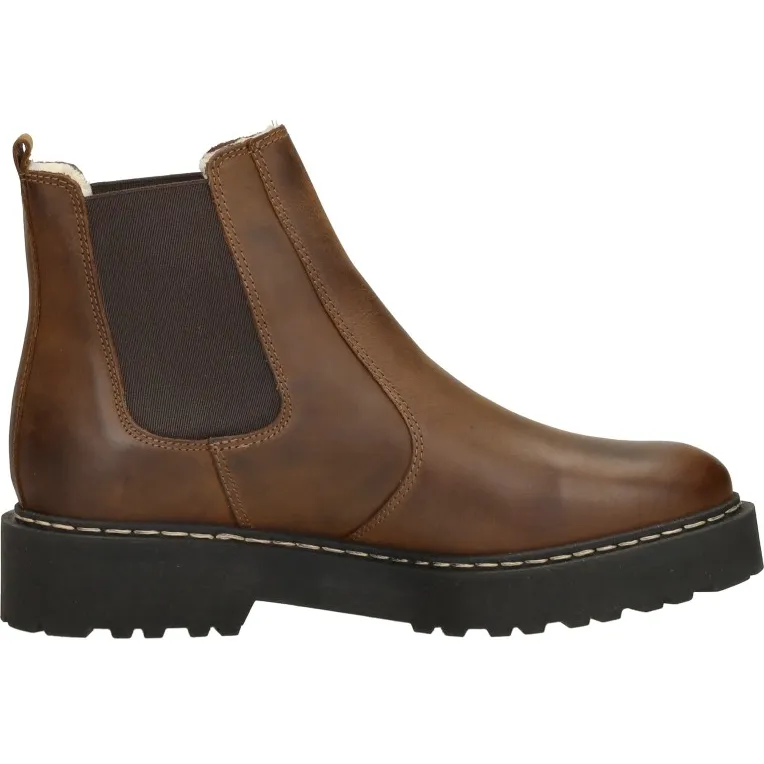 Palpa Riviera enkellaarsjes bruin Cognac