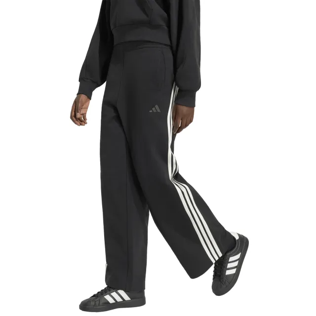 Adidas Kit 3-Stripes wijde joggingbroek zwart Black
