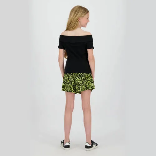 Raizzed off-shoulder top zwart, foto 3