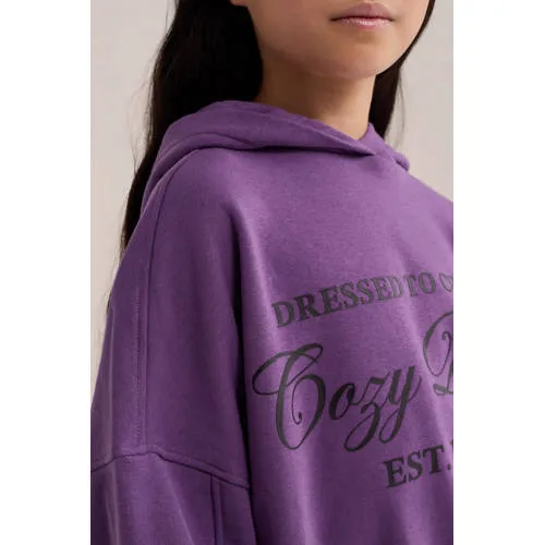 WE Fashion hoodie met print - paars, foto 5