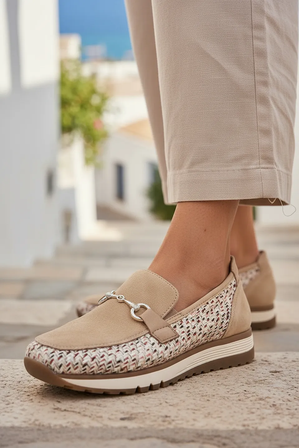 Rieker Instappers Dames Beige, foto 6