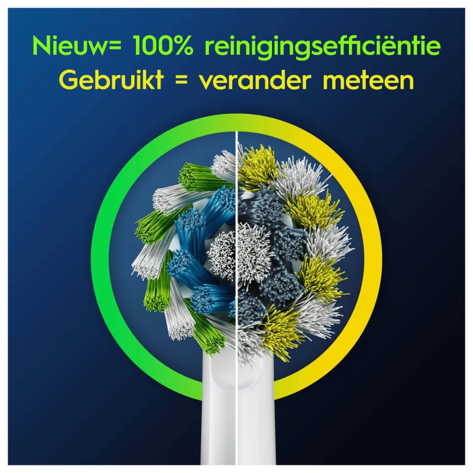 Oral-B Pro Cross Action opzetborstels - wit - 4 stuks, foto 6