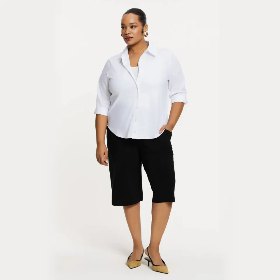 Yoek Stretch blouse wit
