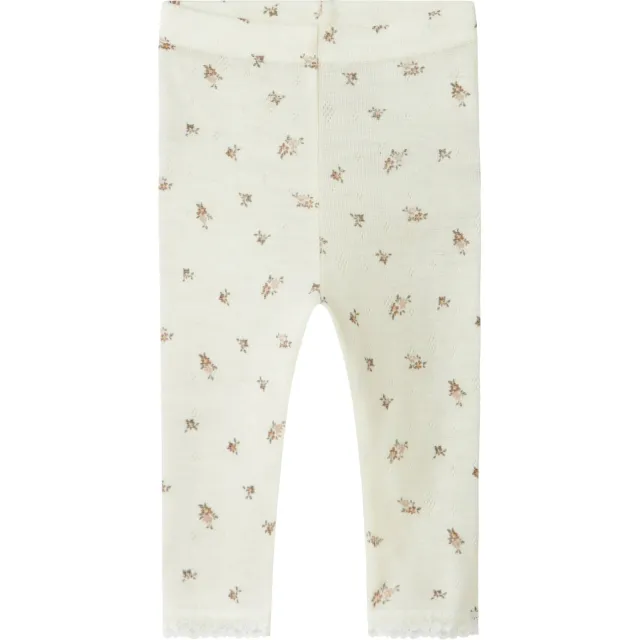 NAME IT BABY wollen slim legging wit bloemen, foto 2