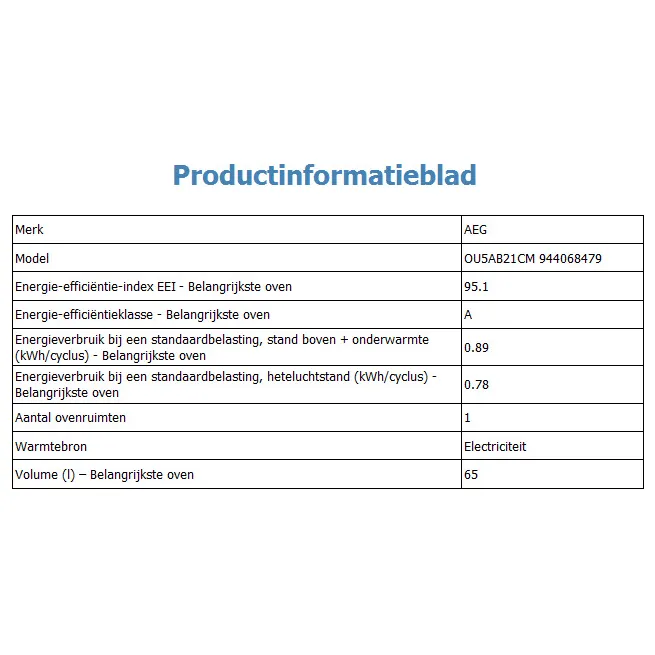 AEG OU5AB21CM Inbouw oven Grijs, foto 3