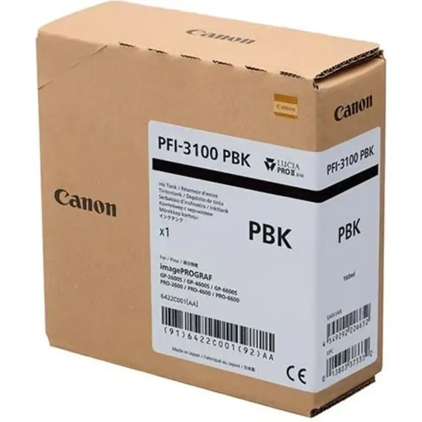 Canon PFI-3100PBK Inktcartridge Foto-zwart, foto 2