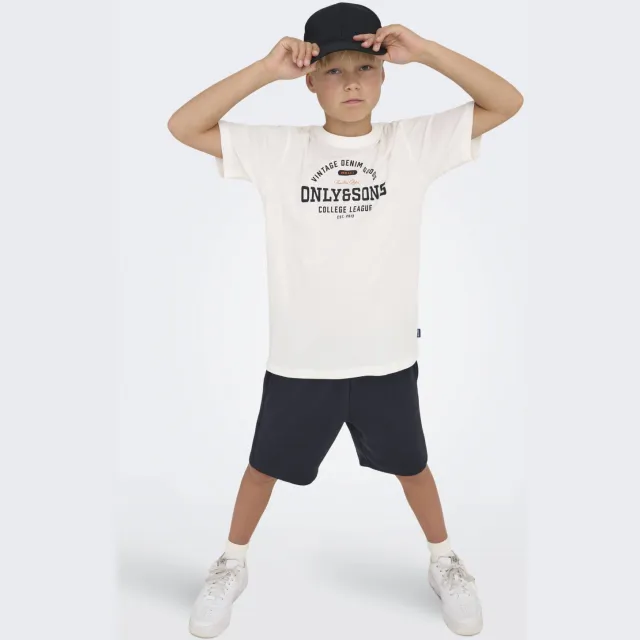 Only & Sons regular sweatshort zwart
