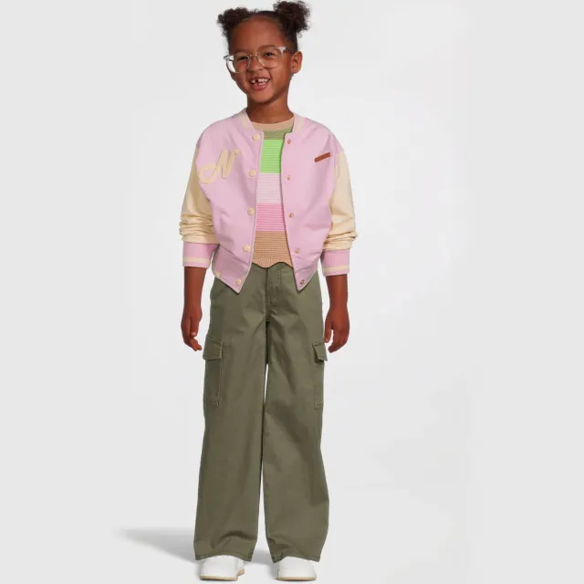 NAME IT Rose wide leg cargobroek legergroen Deep Lichen Green