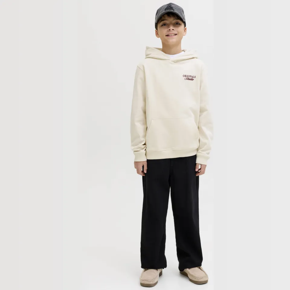 Jack & Jones JUNIOR hoodie met backprint ecru, foto 6