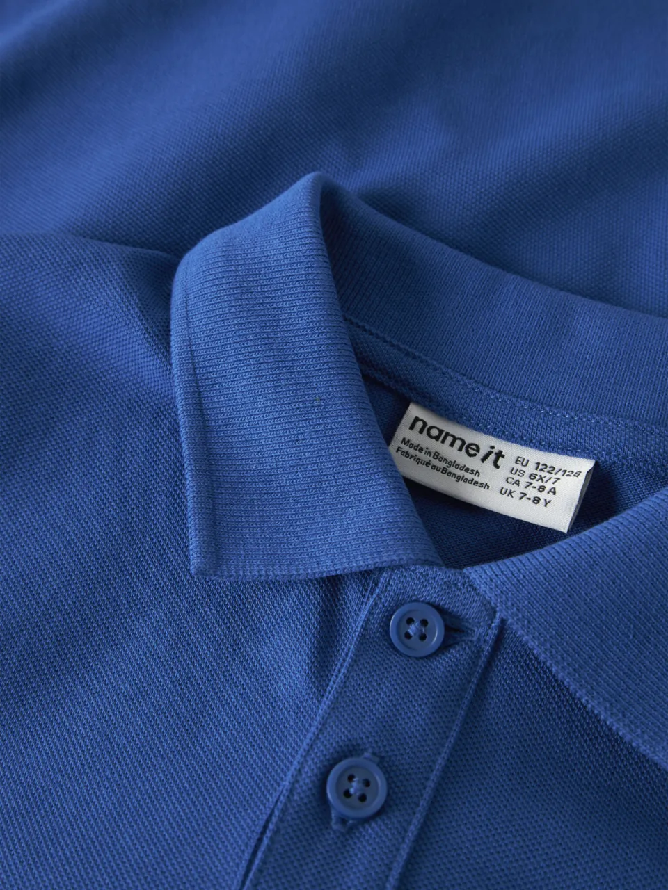 NAME IT KIDS polo blauw Jongens Katoen Polokraag Effen, foto 4