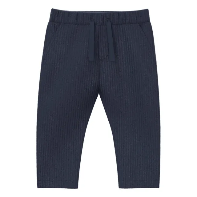 s.Oliver katoenen babybroek marineblauw