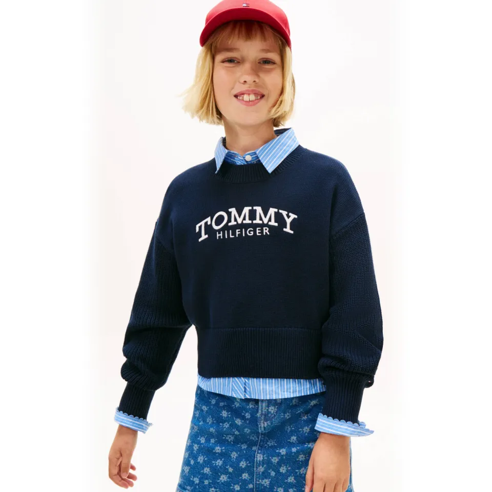 Tommy Hilfiger sweater donkerblauw, foto 3