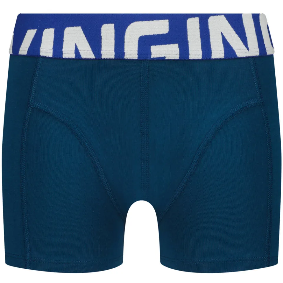 Vingino boxershorts set van 5 blauw/aqua/grijs melange, foto 5