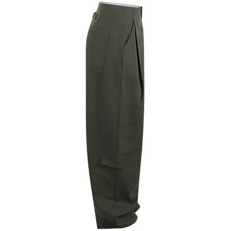 Shoeby high waist cargobroek donkergroen, foto 3