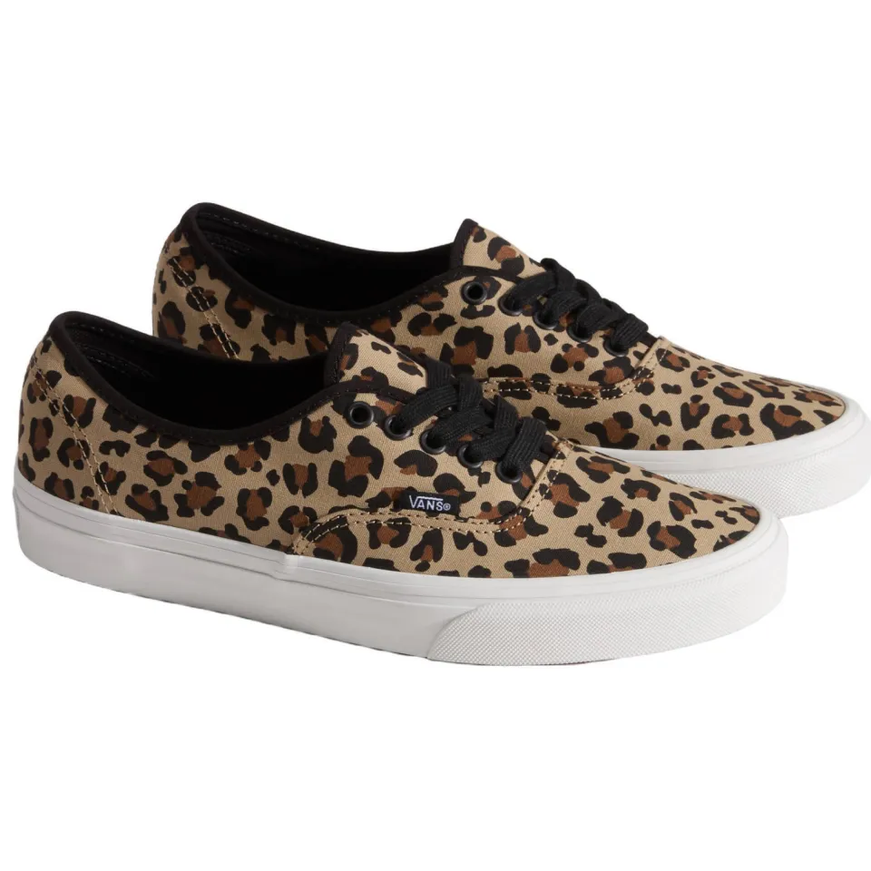 Vans Authentic Animalier sneakers met panterprint lichtbruin, foto 2