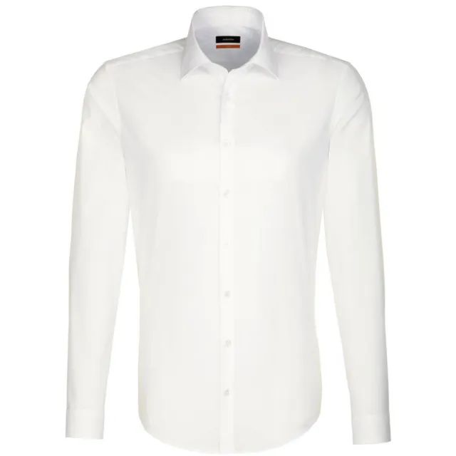 Seidensticker slim fit overhemd ecru