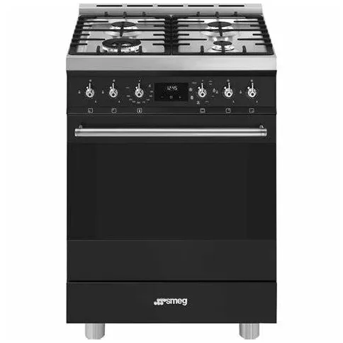 Smeg C6GMMBNLK2 gasfornuis mat zwart