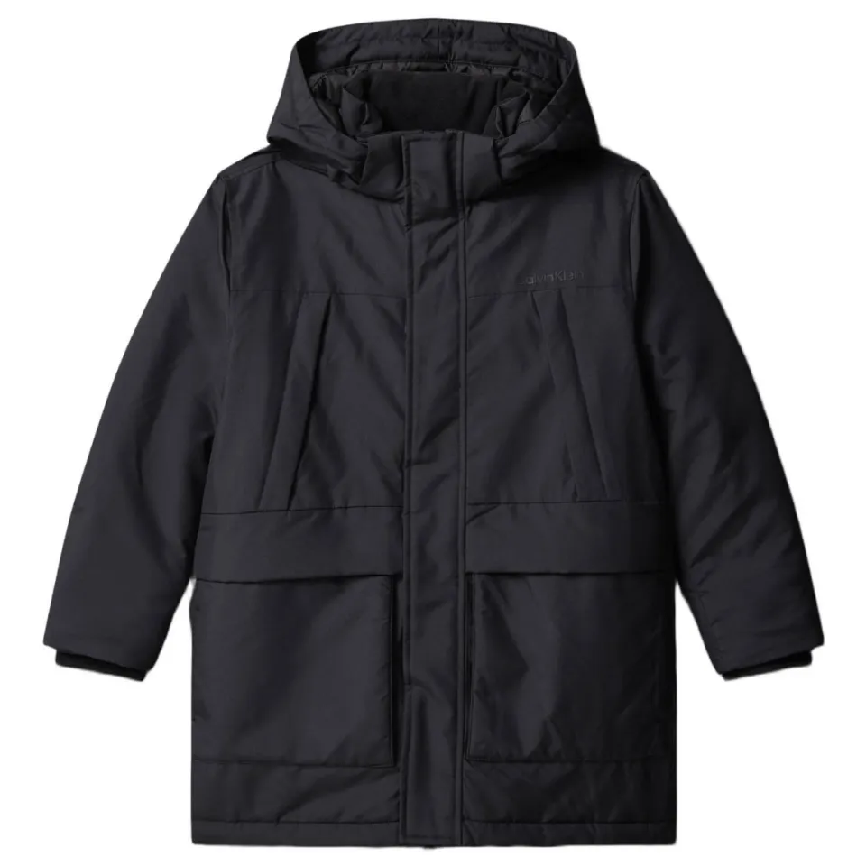 Calvin Klein gewatteerde winterparka zwart, foto 2