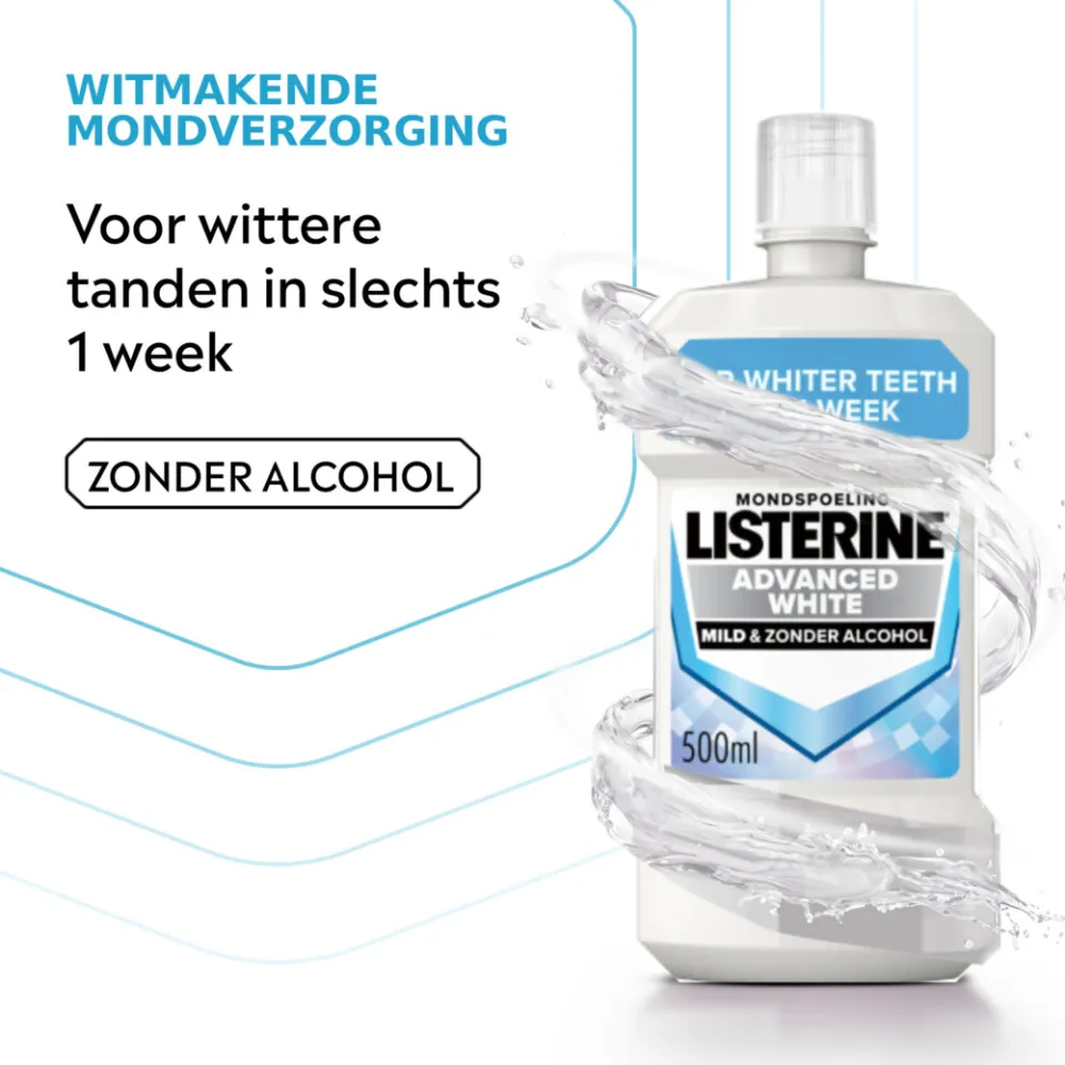 Listerine Advanced White Mild mondspoeling 500 ml, foto 2