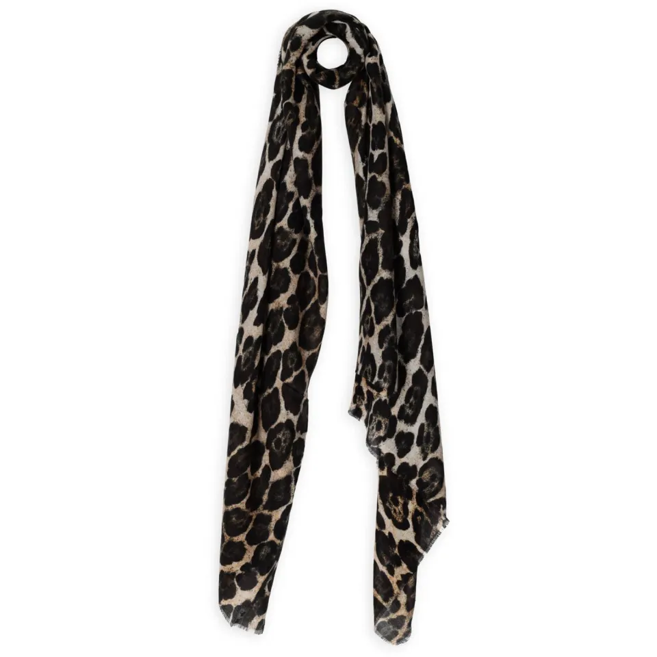 Guess Printed Scarf sjaal bruin, foto 2