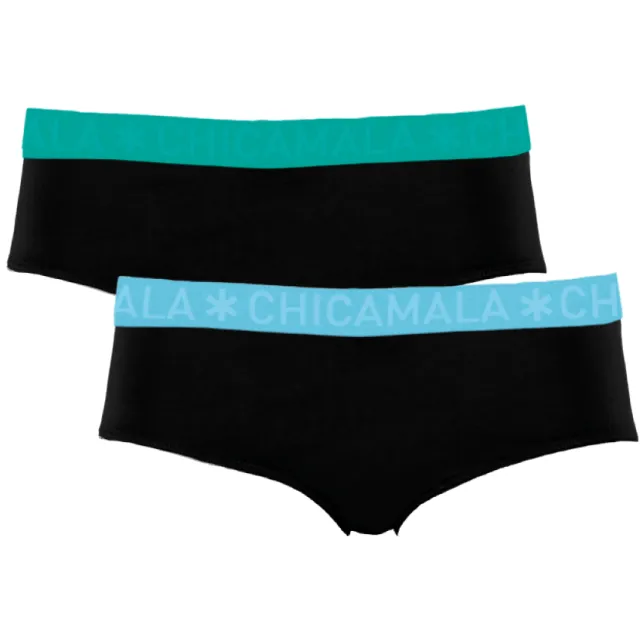 Muchachomalo Meisjes 2-pack Briefs Zwart