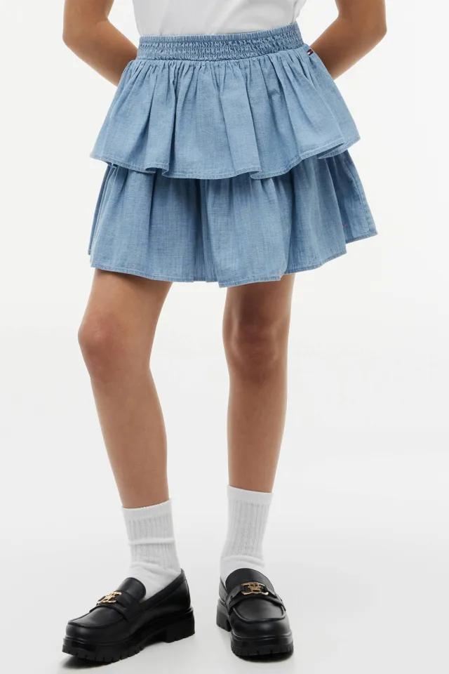 Tommy Hilfiger spijkerrok lichtblauw Light blue denim