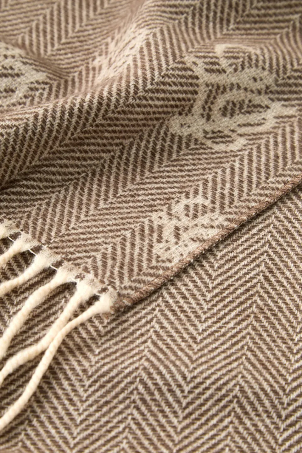 Liu Jo sjaal met logoprint taupe, foto 2