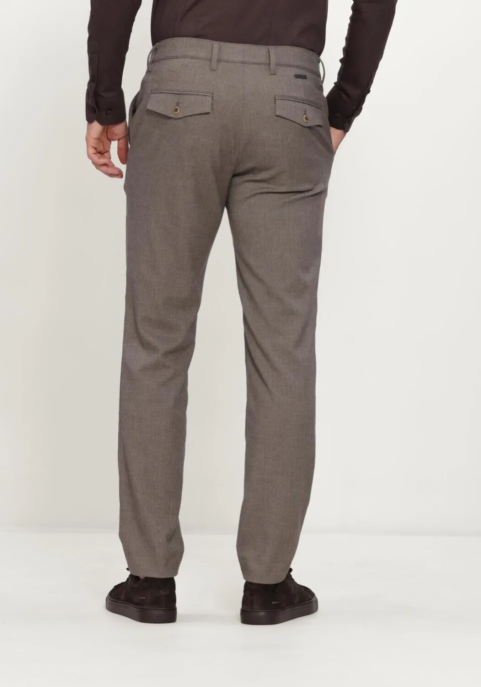 Alberto Lou chino broek taupe, foto 3