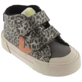 Victoria leren sneakers met panterprint - grijs, foto 3