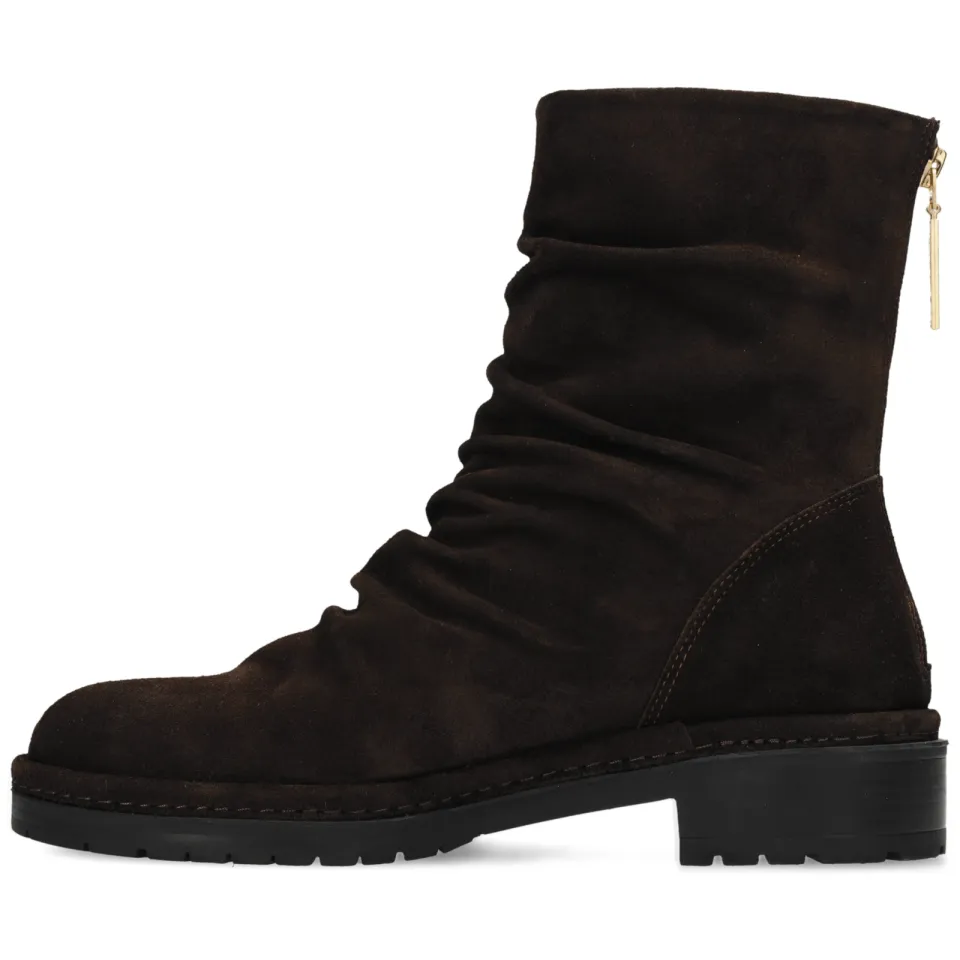 Fred de la Bretoniere Flint Jimmy leren suède enkelboots - donkerbruin, foto 5