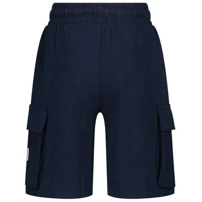 Vingino relaxed sweatshort donkerblauw met cargozakken, foto 2