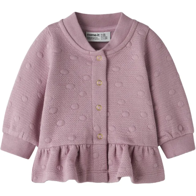 NAME IT BABY sweatvest - roze