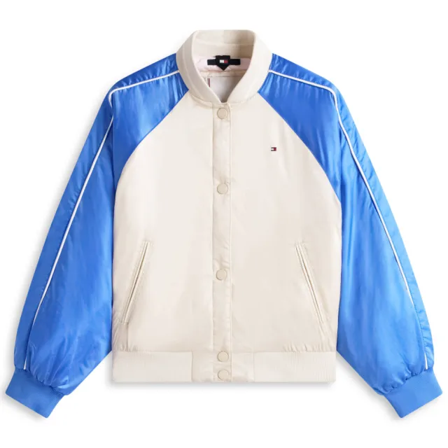 Tommy Hilfiger bomberjack ecru blauw, foto 2