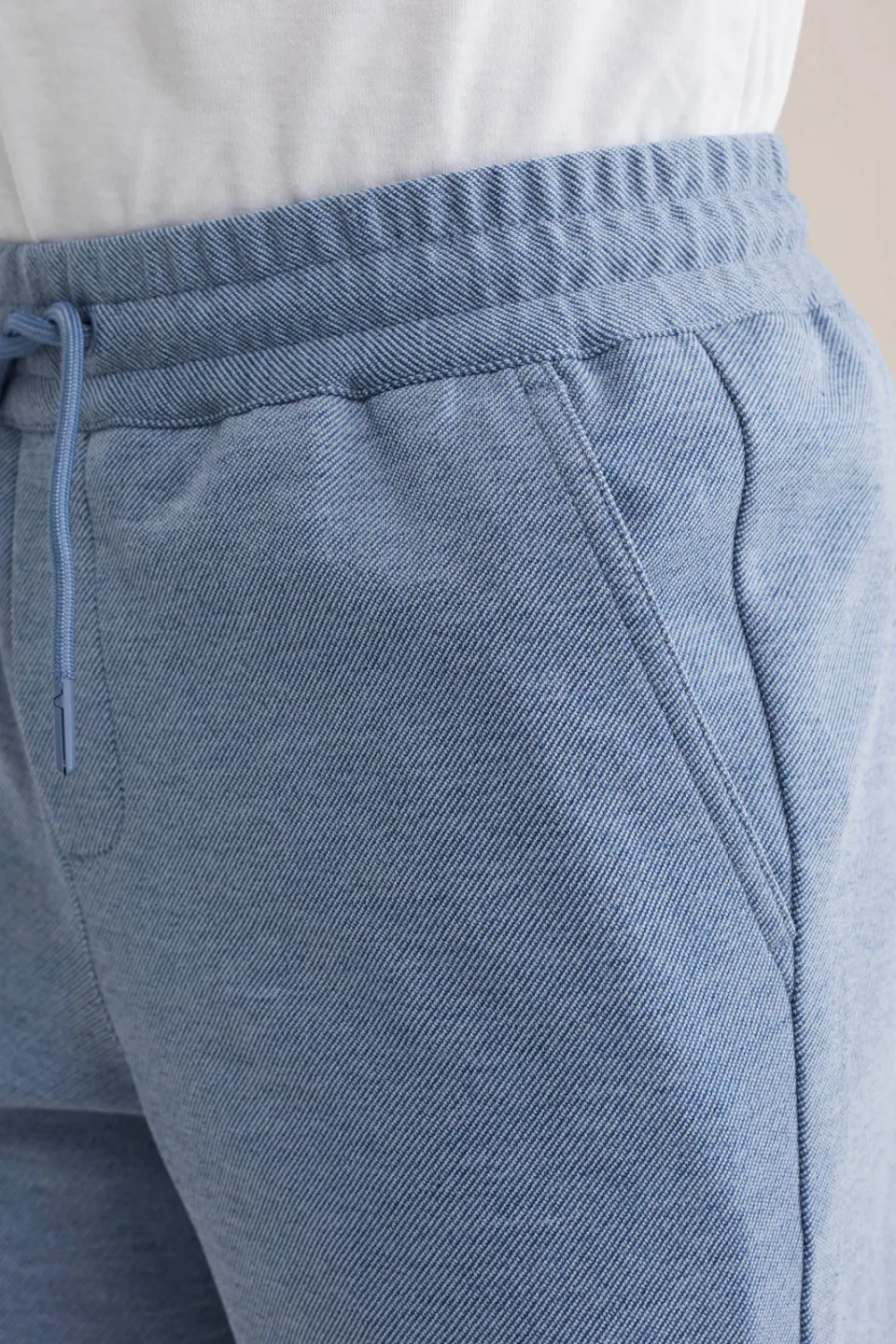 WE Fashion tapered casual broek lichtblauw, foto 5