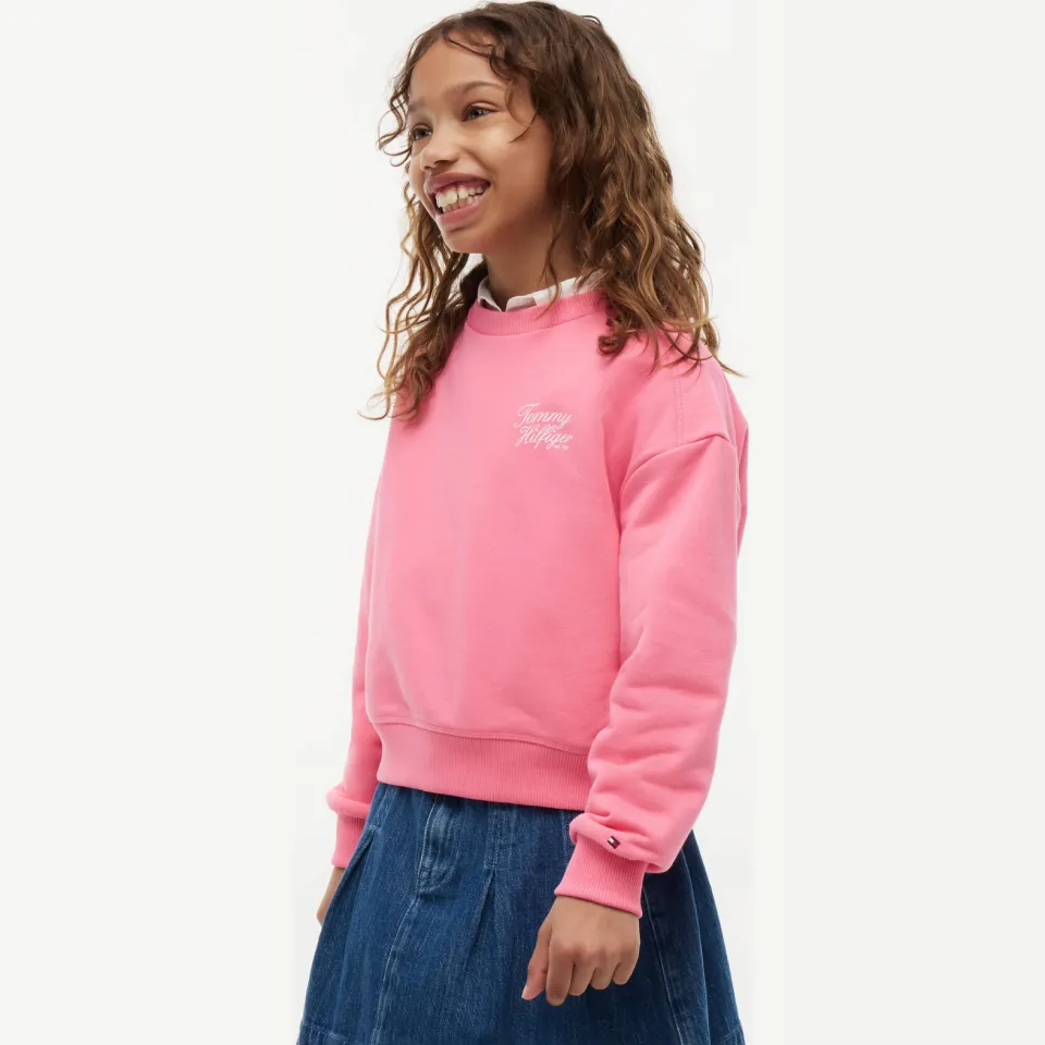 Tommy Hilfiger sweater met tekst - roze, foto 3
