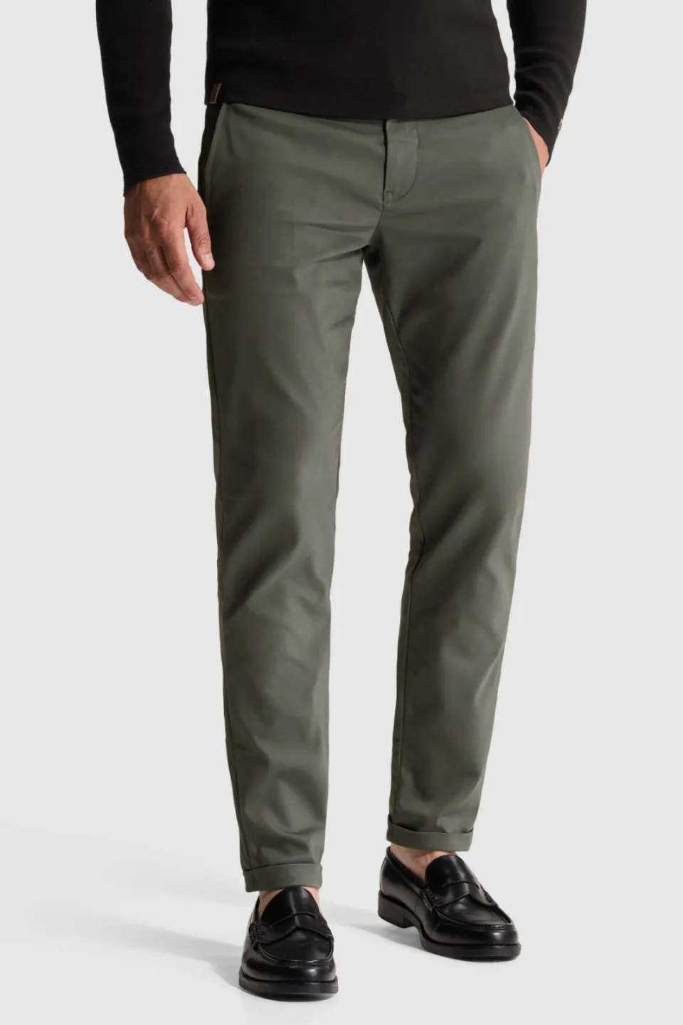 Cast Iron CYLAS tapered chino - dark urban chic Groen