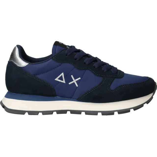 Sun68 Ally Gold Silver sneaker blauw