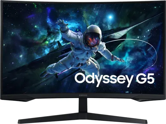 Samsung Odyssey G5 G55C 32" QHD 165Hz Curved Gaming Monitor Black