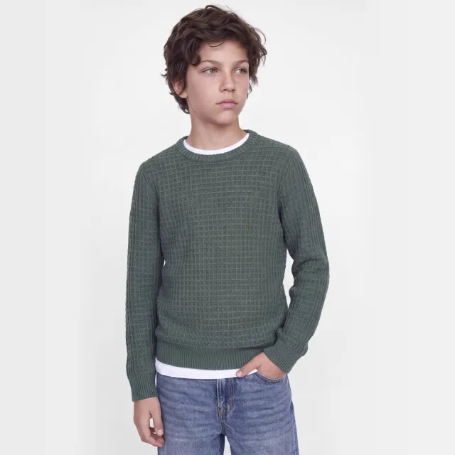 JJ Rebel JUNIOR gebreide trui - groen